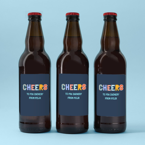 Personalised Cheers To You Lager Trio 3x500ml