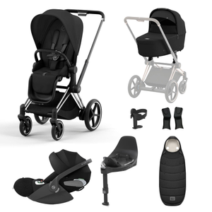 Cybex e-Priam Bundle With Cloud T in Sepia Black