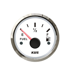 Sea V White Face with Stainless Steel Bezel Fuel Gauge | KUS JMV00002