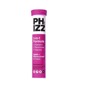 Apple & Blackcurrant 3-in-1 Hydration, Electrolytes & Vitamins (Phizz) 20 Tablets