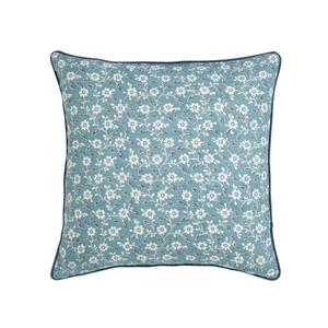 Folk Ditsy Cushion 45cm x 45cm, Blue/Teal