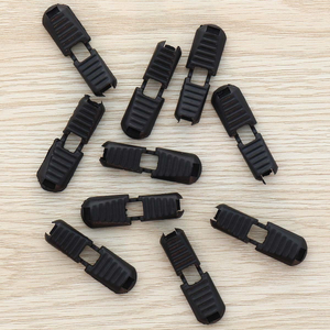Embout de cordon pliable - Noir