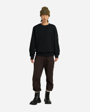 Moose Knuckles Hartsfield Mens Crew Neck Sweatshirt - Black 292