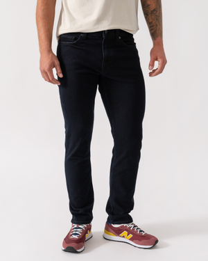 BOSS Orange Delaware Mens Slim-Fit Jeans in Blue Comfort-Stretch Denim - Dark Blue 404