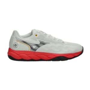 Mizuno Wave Enforce Court AC - White/Baritone Blue/Calypso Coral