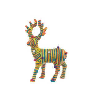 Rainbow Wool Reindeer