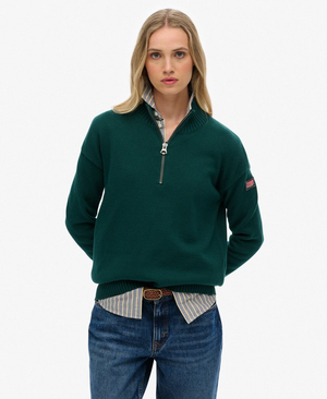 SLOUCHY KNITTED HALF