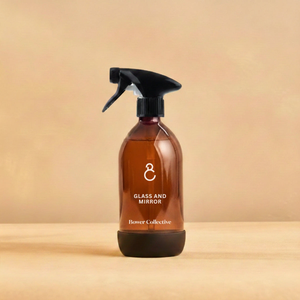 Reusable Amber Glass Bottle (empty) - Glass & Mirror 500ml