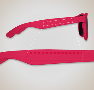 Solid Malibu Sunglasses - Red