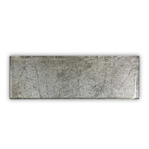 Metallic Vitreum Argentum Rectangle Silver Glass Tile