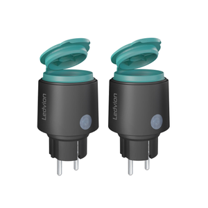 2x WLAN Steckdose Outdoor - Inkl. Stromzähler - IP44 - Smarte Steckdose