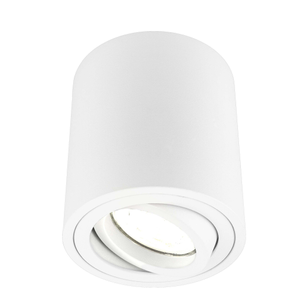 Dimmbare LED Aufbaustrahler - ø80mm - Rund - Weiß - 3W - 4000K - Kippbar - IP20