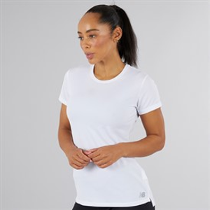 New Balance Womens Core NB Dry Top White