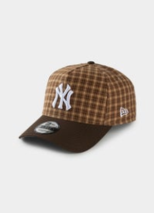 New Era MLB 9Forty A-Frame New York Yankees Plaid Snapback Cap