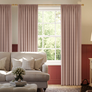 Shima Faux Silk, Rose - Made to Measure Curtains
