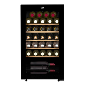 SIA HSWC90BL/G Freestanding 90L Wine Cooler - Black