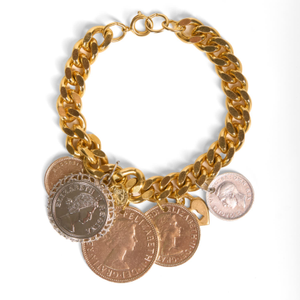 Penny Coin Charm Bracelet