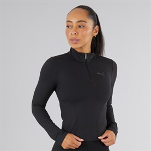 Puma Womens Training 1/2 Zip Puma Black