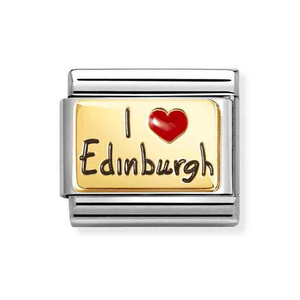 Classic Gold I Love Edinburgh Charm