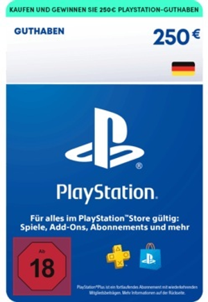 250€  PlayStation Store Guthaben | PSN Deutsches Konto