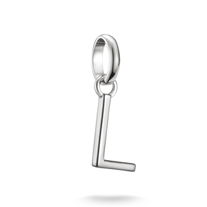 Connect Silver Letter L Charm Pendant