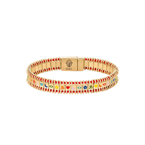 Divine Prism - Red String Tennis Bracelet (S)