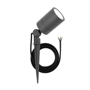 Spot à piquer LED – Aluminium – IP65 - Raccord GU10 - Câble 1M - Anthracite
