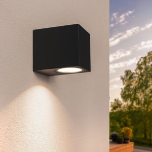 LED Wandleuchte - Dimmbar - IP54 - GU10 Fassung - Schwarz - Innen- und Außenbereich