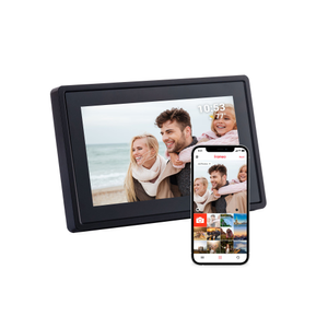 Digitaler Bilderrahmen - WiFi und Frameo App - Bilderrahmen 7 Zoll - Energieeffizienzklasse B - Touchscreen