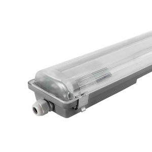 LED Feuchtraumleuchte 120 cm für 2x LED Röhren - IP65 - Edelstahlklammern