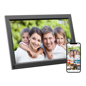 Digitaler Bilderrahmen - WLAN und Frameo App - Bilderrahmen 15.6 Zoll - Touchscreen - Schwarz