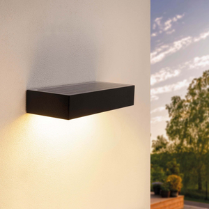 Applique Solaire avec Détecteur de Mouvement - Noir - 6W - 3000K