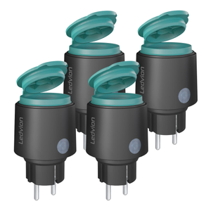4x WLAN Steckdose Outdoor - Inkl. Stromzähler - IP44 - Smarte Steckdose