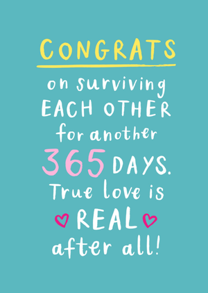 Surviving For Another 365 Days Anniversary Card