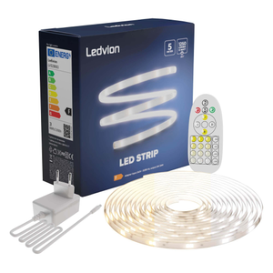 LED Streifen - 5 Meter - 3000K-6500K - 24V - 13W - Plug & Play - Dimmbar