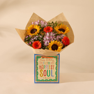 The Birthday Brights Bouquet & Gift Bag