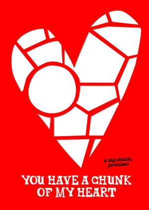 Tony Chocolonely You Have a Chunk of My Heart Card