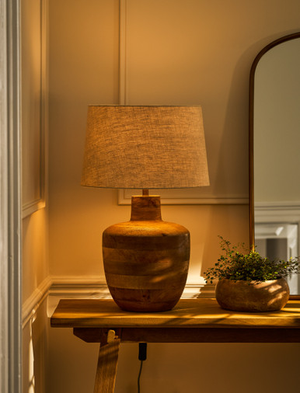 Westridge Table Lamp - Mango Wood, Natural