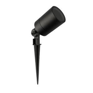 Spot à piquer LED - Aluminium - Raccord GU10 - IP65 - Câble 1M - Noir