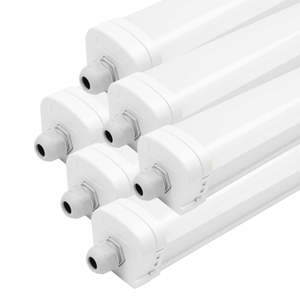 6-Pack LED Feuchtraumleuchten 120 cm - Samsung LED - IP65 - 36W - 130 lm/W - 6500K - Verlinkbar - 5 Jahre Garantie