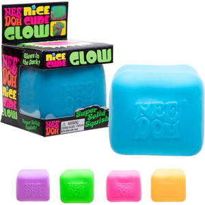 Schylling Nee Doh Nice Cube Glow in the Dark Sensory Stress Cube