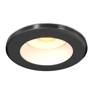 Mini Spot Encastrable LED Noir - Dimmable - IP65 - 4W - CCT - Ø55 mm - 5 ans de garantie - Convient pour la salle de bain