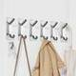 Self-Adhesive Hooks (Pack of 6) - Silver