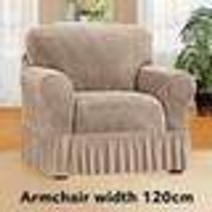 Luxury Fitted Seat Cover - Armchair - Beige