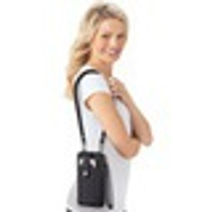 RFID Crossbody Cell Phone Wallet/ Bag - Black