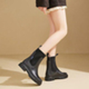 Chunky Platform Rain Boots-Black 37