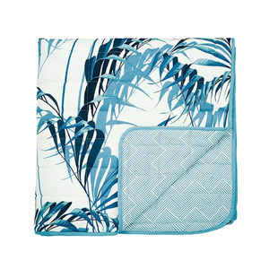 Sanderson Palmhouse Eucalyptus 260x265cm Quilted Throw
