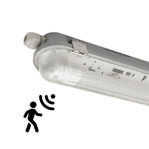 LED Feuchtraumleuchte mit Sensor 120CM - 18W - 6500K - IP65 - Inkl. LED Röhre
