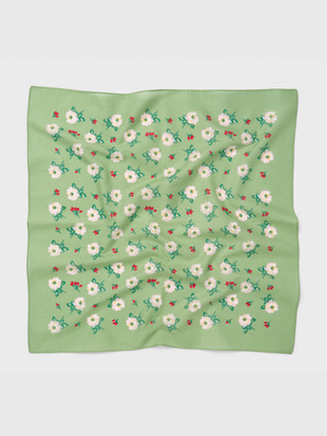 Green Floral Giant Hank