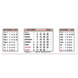 At-A-Glance 2026 Calendar Refill, 210x80mm
